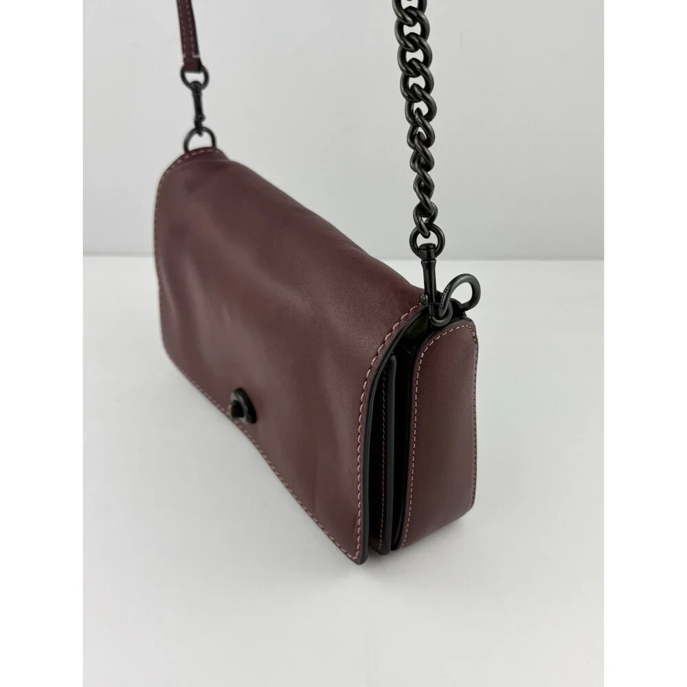 COACH 1941 Dinky Bag 2Way Clutch Crossbody Oxblood Burgundy